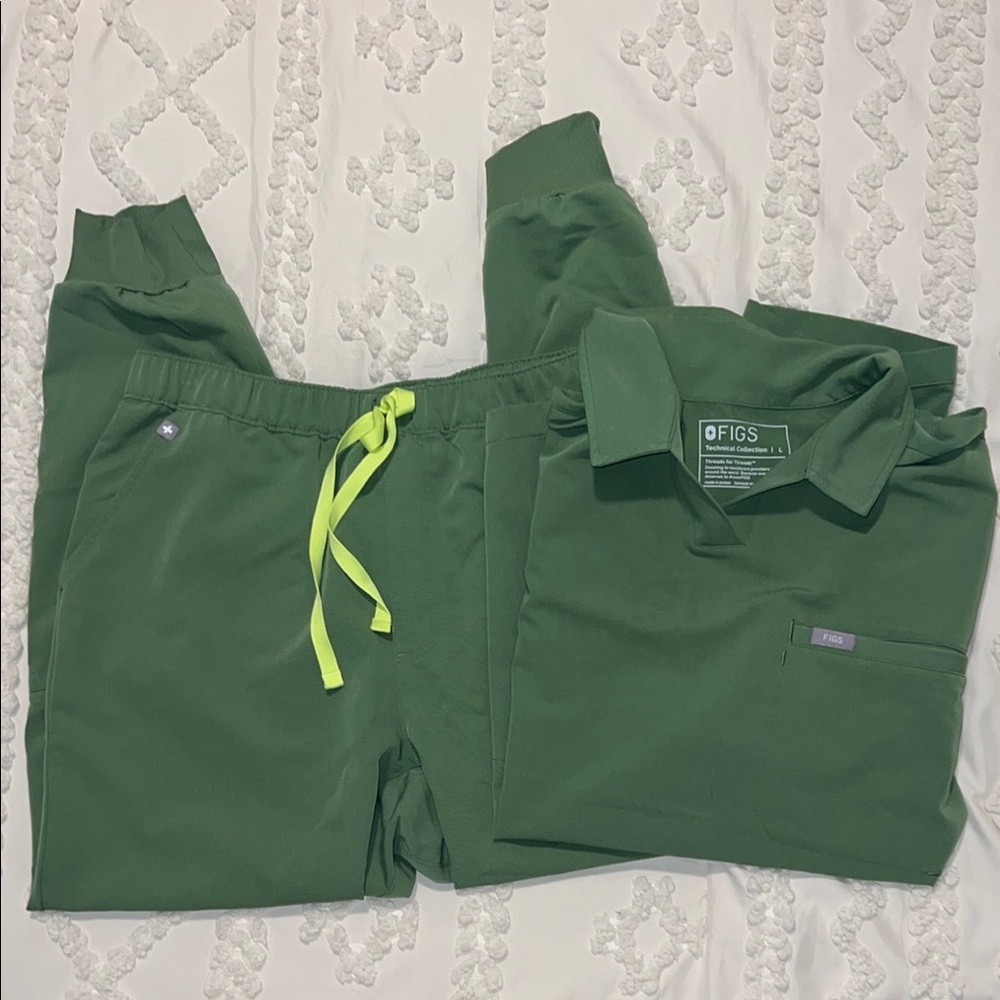 Figs Women’s Scrub Set Size L in Fern